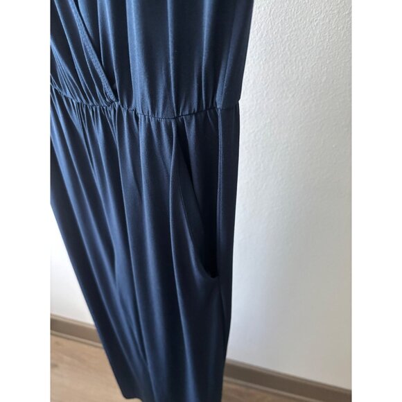 BCBGeneration Jumpsuit S Cold Shoulder Wrap Tie Resort Date Night Casual Chic - Picture 11 of 11